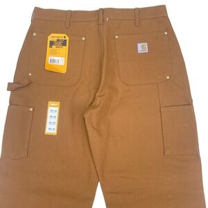 Carhartt Double knee Carpenter Pants Men 36x32 Brown B01 Loose Canvas Work NEW